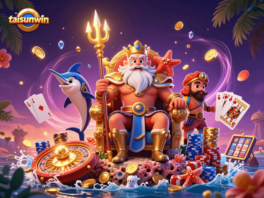 Engage in thrilling gameplay at taisunwin with vibrant casino elements and characters.