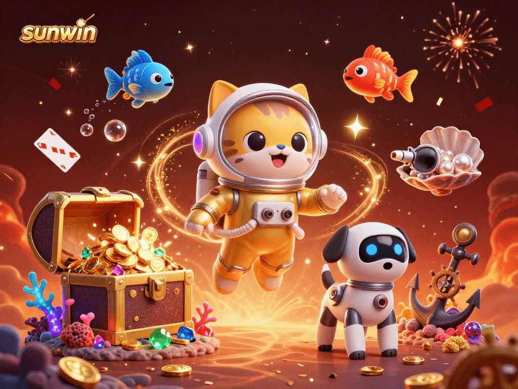 Engage in thrilling gameplay with sunwin's captivating underwater adventure.