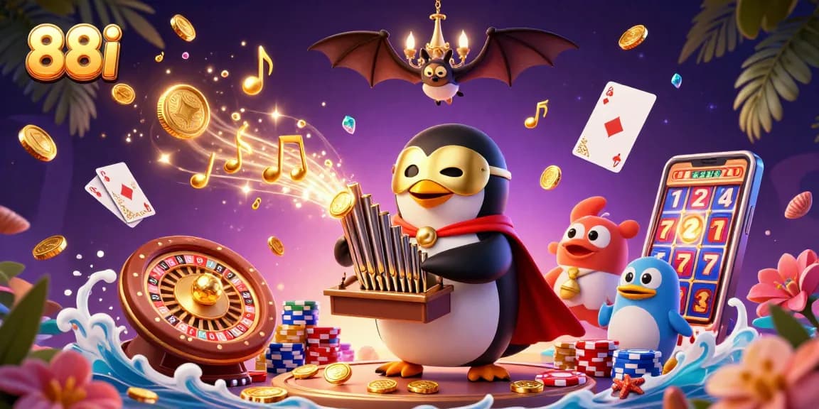 Engage with the thrilling atmosphere of 88i casino, featuring dynamic characters and golden rewards.