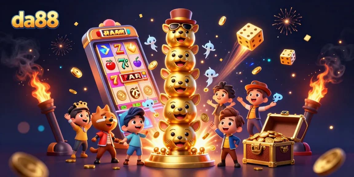 Experience the thrilling da88 jackpot with vibrant casino imagery and dynamic elements.