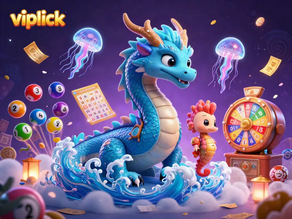 Spin and win with vipluck, featuring dragon and knight in a vibrant casino illustration.