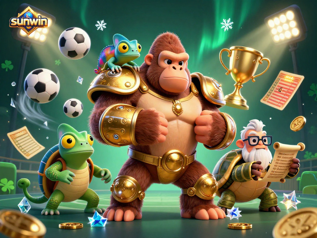Bet on your luck with sunwin in an energetic casino scene featuring competitive 3D characters.