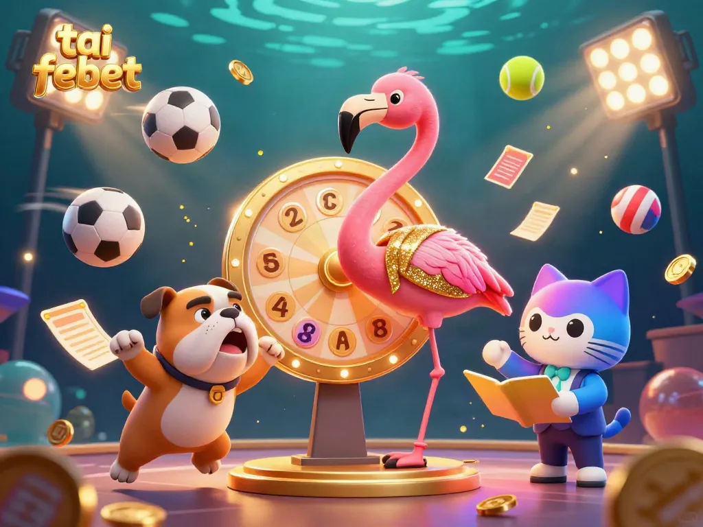 Experience the thrill of tai febet with an exciting casino game show featuring unique characters.
