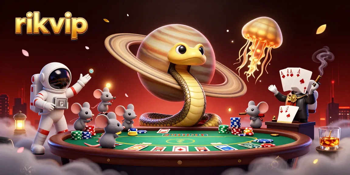 Experience cosmic betting with rik vip on a vibrant roulette-themed 3D universe.