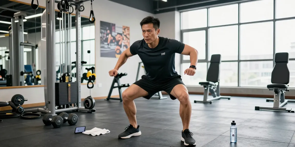 Global Pharma Steroids Trainingsszene mit Sportler im Fitnessstudio