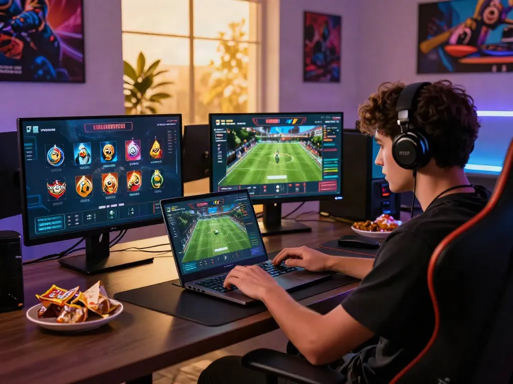 Engaged player enjoying sports betting and games on man88 platform