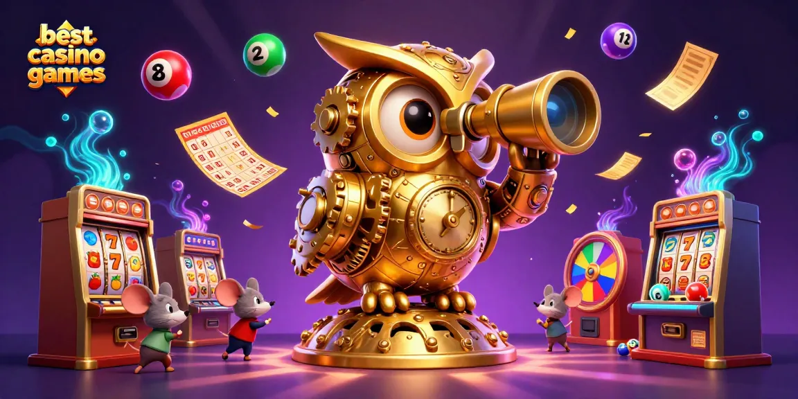 Experience the best casino games with this colorful 3D illustration showcasing dynamic casino elements and characters.