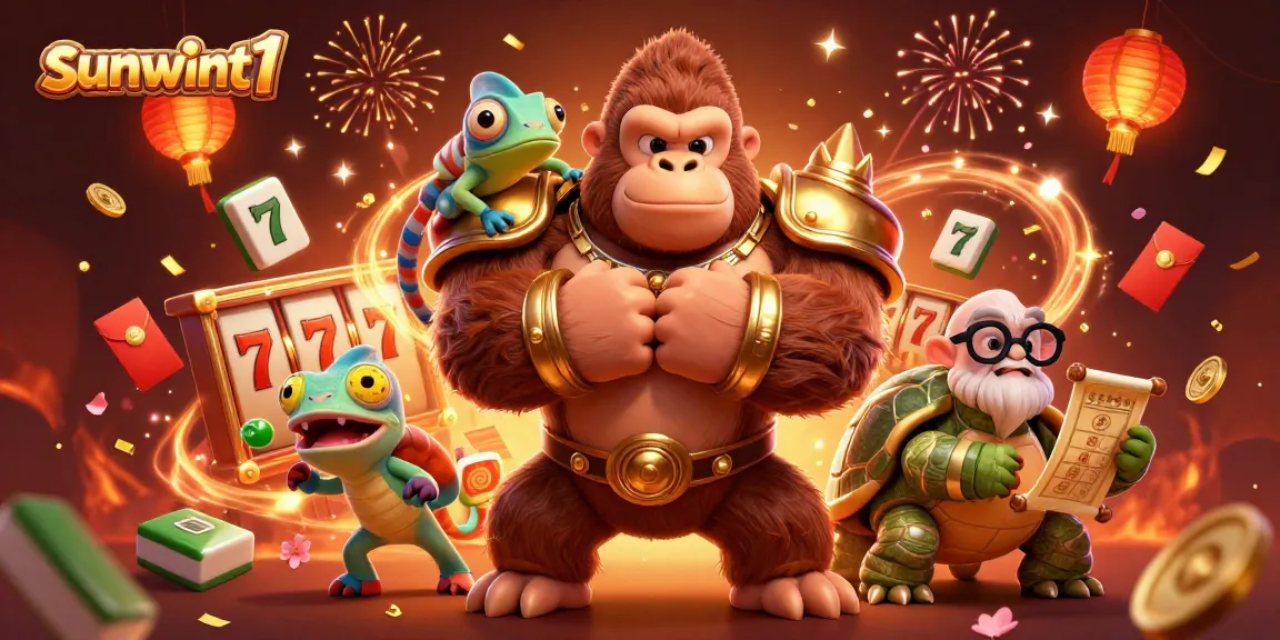 Experience the thrilling atmosphere of sunwint1 with our vibrant slots and jackpot illustration.