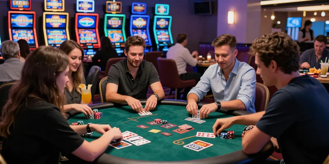 FAFA828 poker players enjoying an engaging casino gaming night